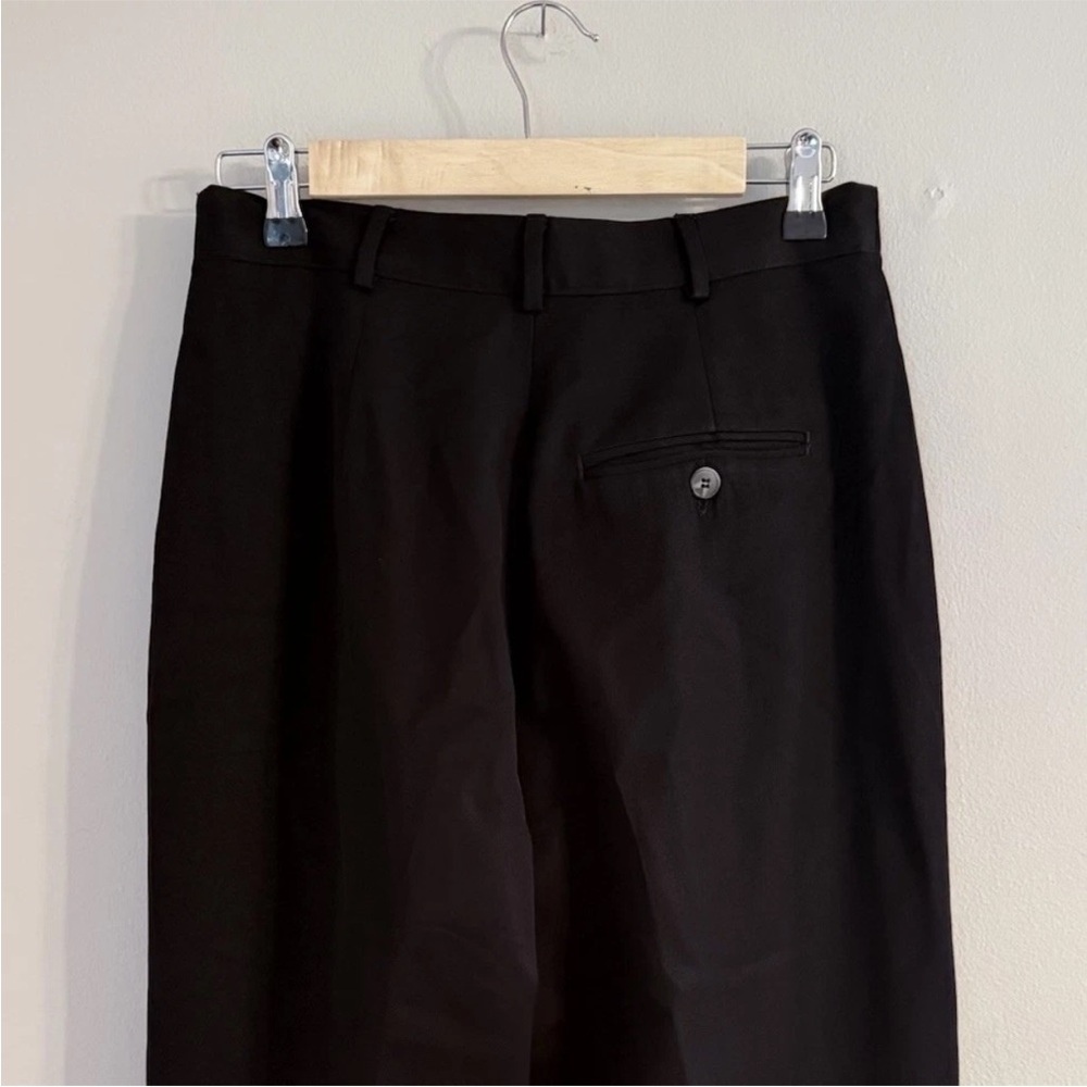 L.L Bean Wool 100% Size 10 /Medium Tall Black Pleated Women’s Pants - Picture 2 of 11